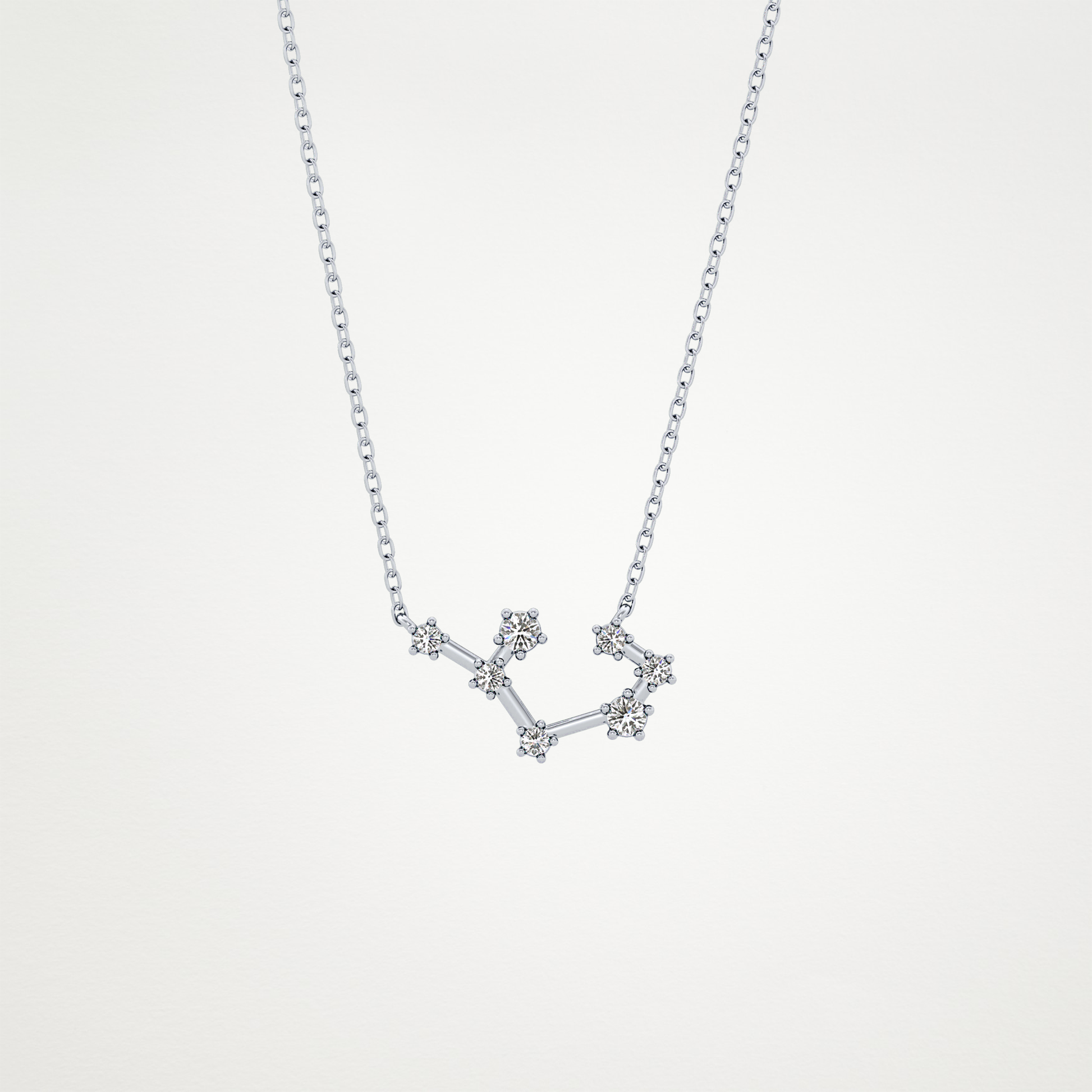 0.111 CT Moissanite Random Necklace in 14K or 18K Solid Gold – DEF Color, VVS Clarity