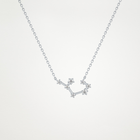0.111 CT Moissanite Random Necklace in 14K or 18K Solid Gold – DEF Color, VVS Clarity