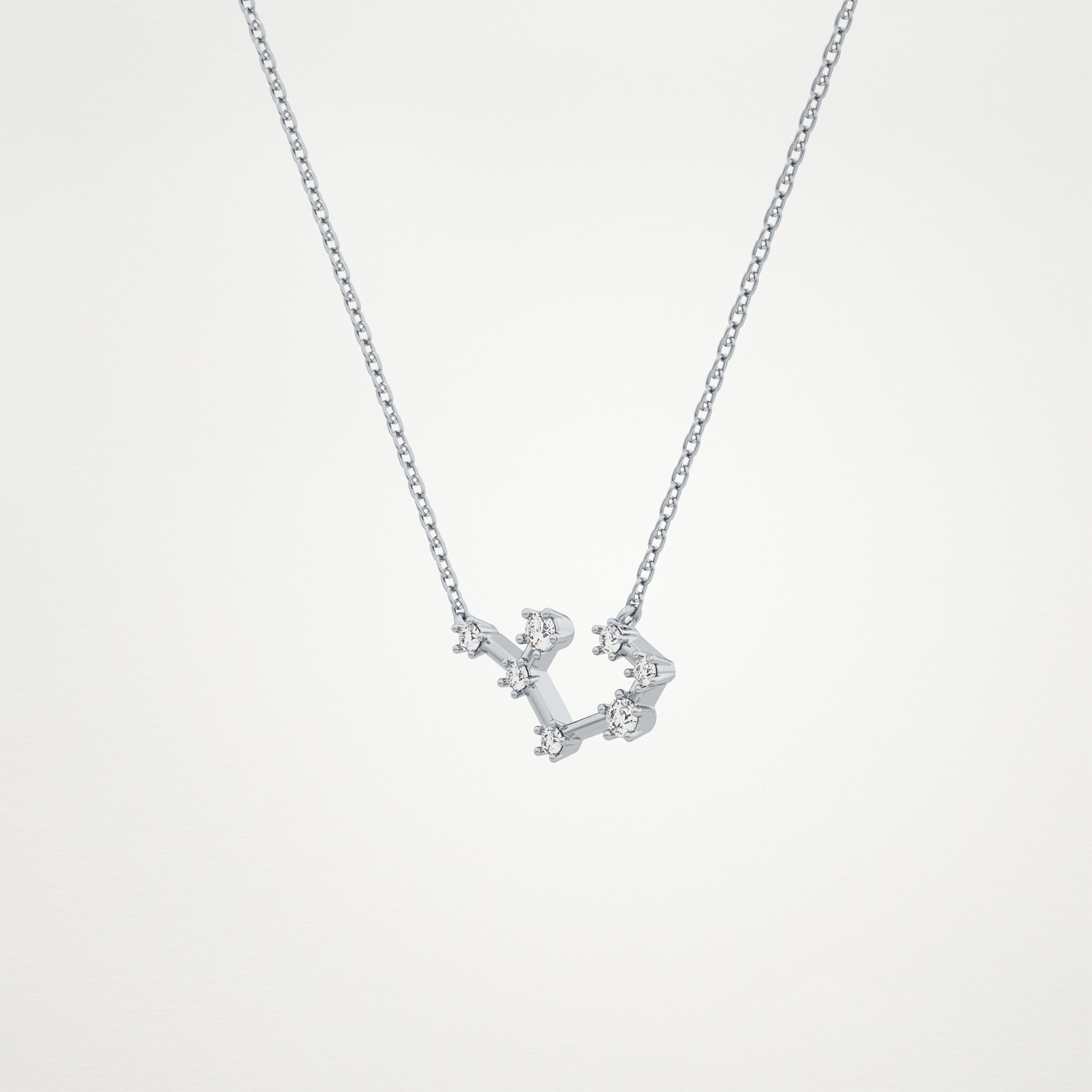 0.111 CT Moissanite Random Necklace in 14K or 18K Solid Gold – DEF Color, VVS Clarity