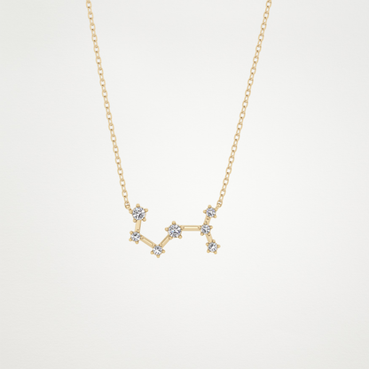 0.85 CT Moissanite Random Necklace in 14K or 18K Solid Gold – DEF Color, VVS Clarity