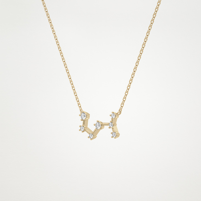 0.85 CT Moissanite Random Necklace in 14K or 18K Solid Gold – DEF Color, VVS Clarity