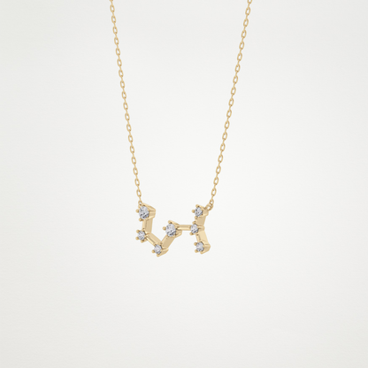 0.85 CT Moissanite Random Necklace in 14K or 18K Solid Gold – DEF Color, VVS Clarity