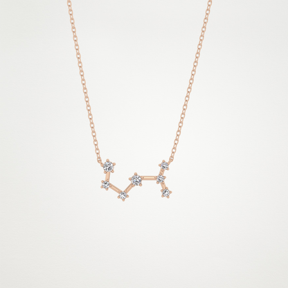 0.85 CT Moissanite Random Necklace in 14K or 18K Solid Gold – DEF Color, VVS Clarity