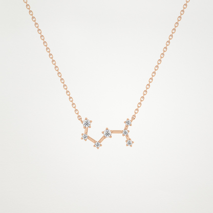 0.85 CT Moissanite Random Necklace in 14K or 18K Solid Gold – DEF Color, VVS Clarity