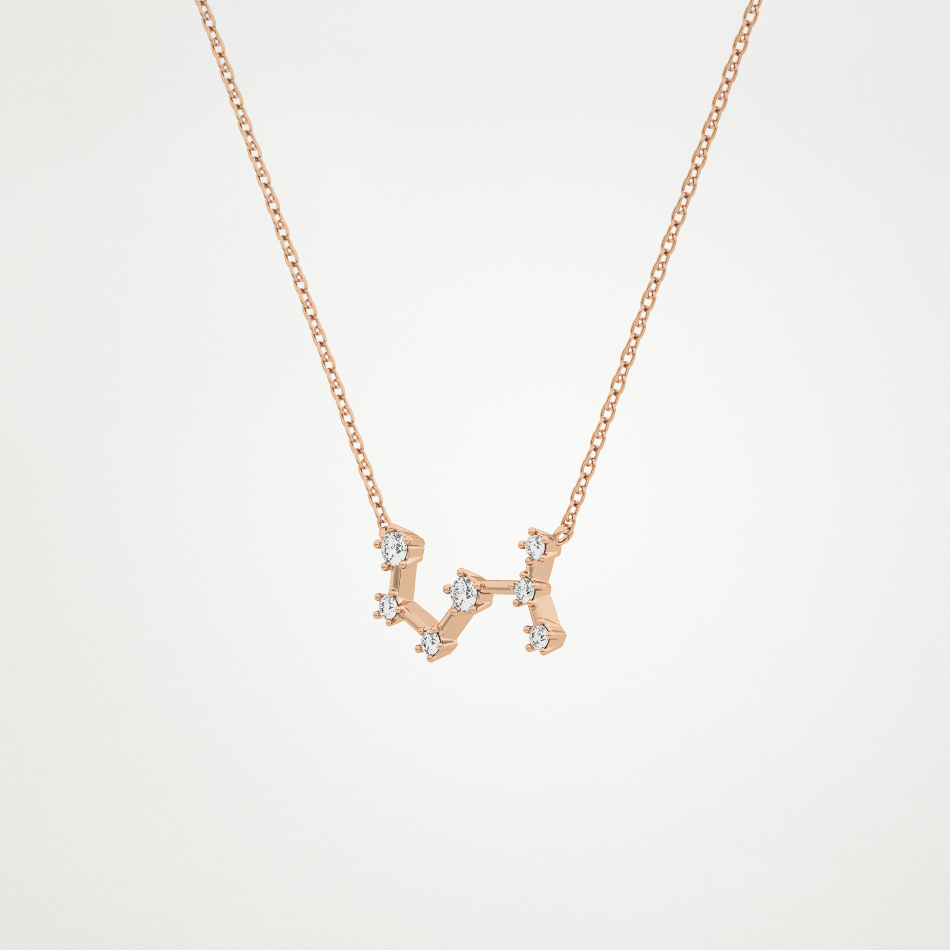 0.85 CT Moissanite Random Necklace in 14K or 18K Solid Gold – DEF Color, VVS Clarity