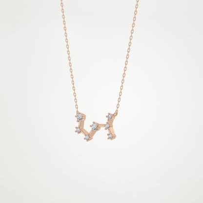 0.85 CT Moissanite Random Necklace in 14K or 18K Solid Gold – DEF Color, VVS Clarity