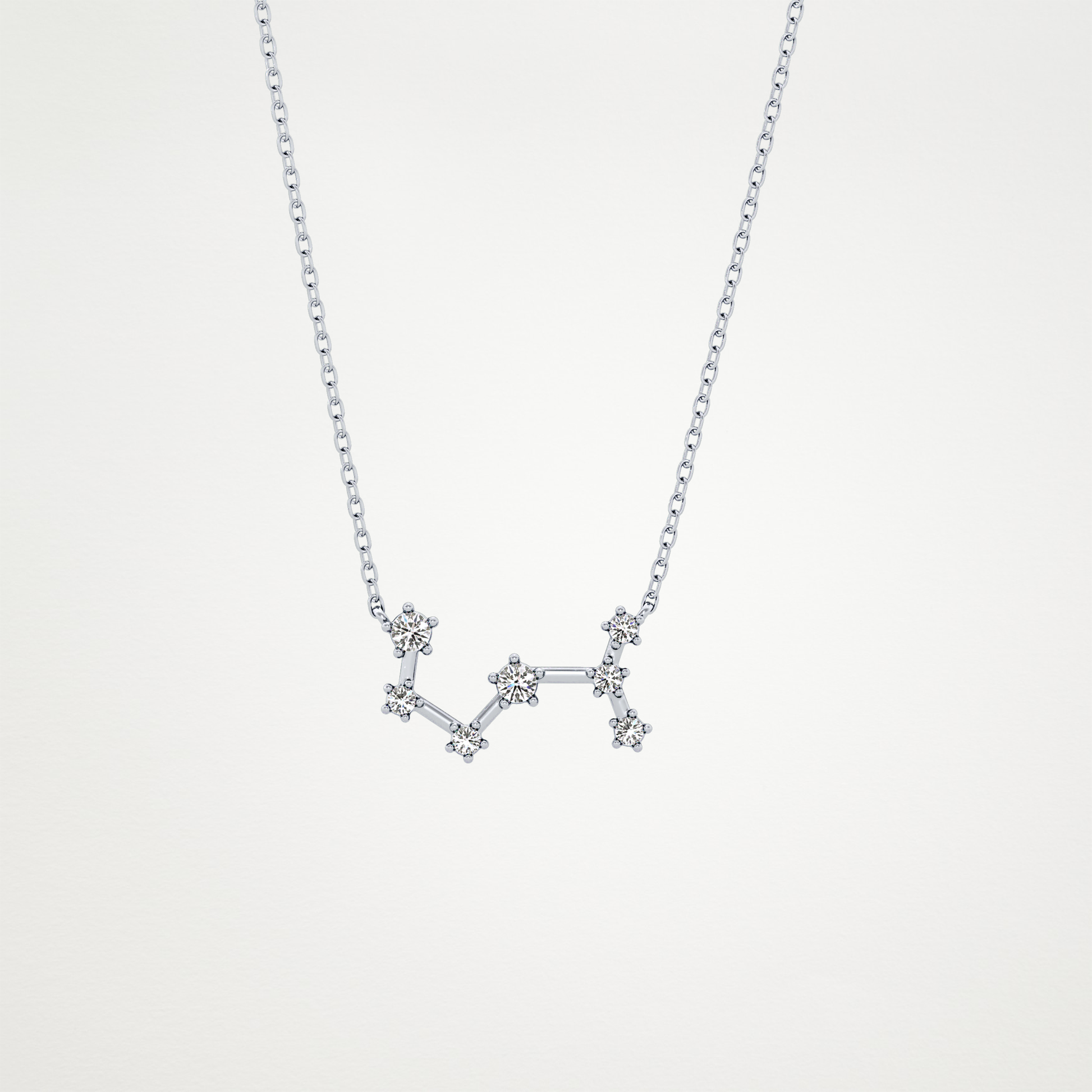 0.85 CT Moissanite Random Necklace in 14K or 18K Solid Gold – DEF Color, VVS Clarity
