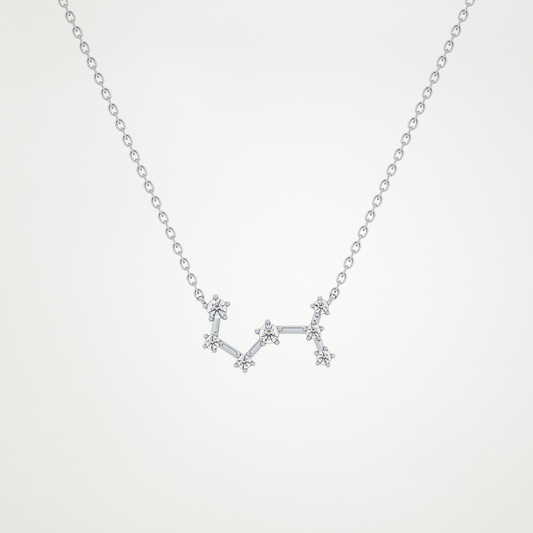 0.85 CT Moissanite Random Necklace in 14K or 18K Solid Gold – DEF Color, VVS Clarity