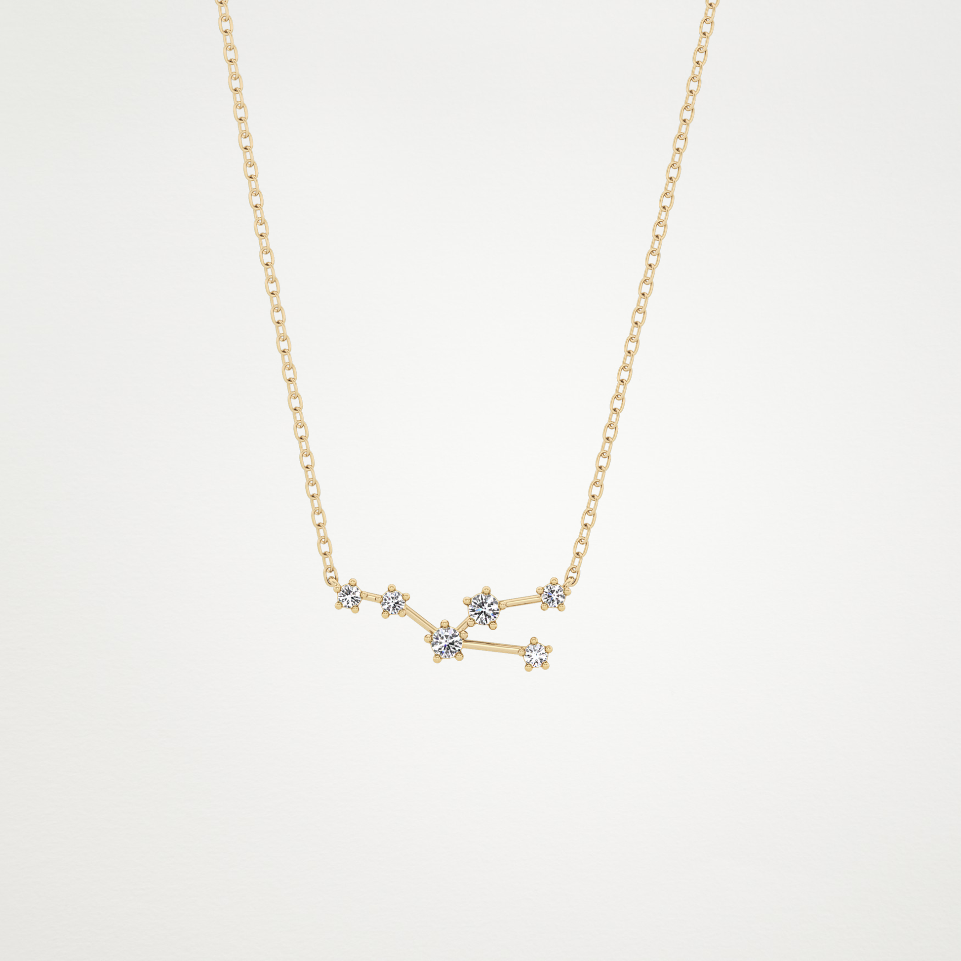 0.62 CT Moissanite Random Necklace in 14K or 18K Solid Gold – DEF Color, VVS Clarity