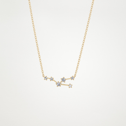 0.62 CT Moissanite Random Necklace in 14K or 18K Solid Gold – DEF Color, VVS Clarity