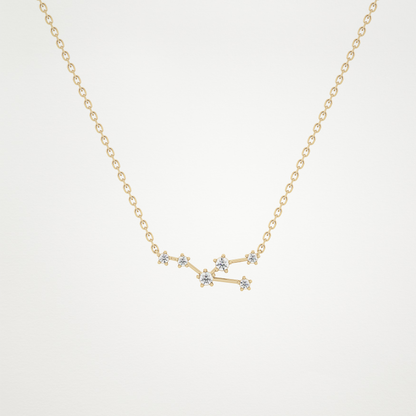 0.62 CT Moissanite Random Necklace in 14K or 18K Solid Gold – DEF Color, VVS Clarity