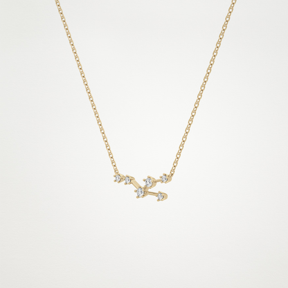 0.62 CT Moissanite Random Necklace in 14K or 18K Solid Gold – DEF Color, VVS Clarity