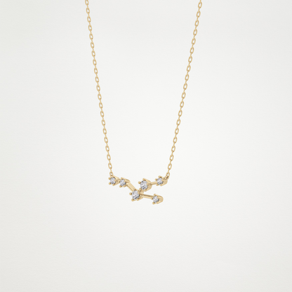 0.62 CT Moissanite Random Necklace in 14K or 18K Solid Gold – DEF Color, VVS Clarity