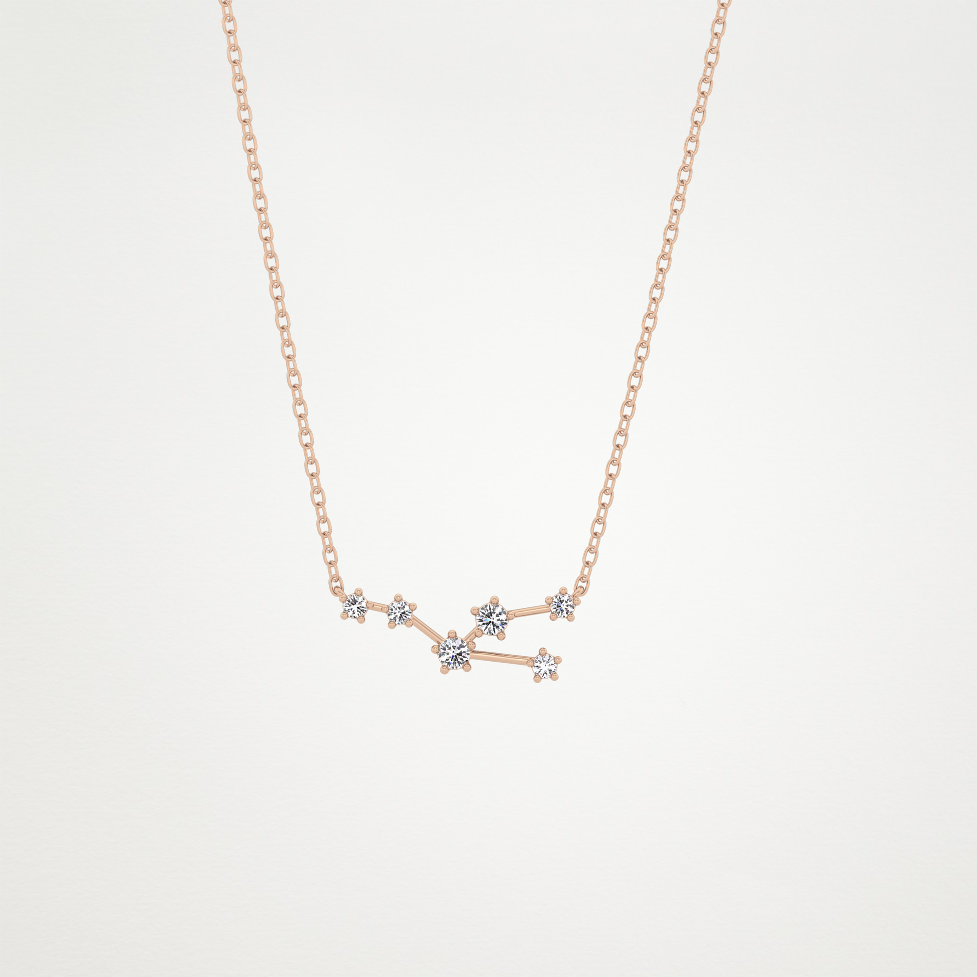 0.62 CT Moissanite Random Necklace in 14K or 18K Solid Gold – DEF Color, VVS Clarity