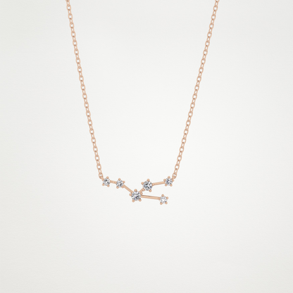0.62 CT Moissanite Random Necklace in 14K or 18K Solid Gold – DEF Color, VVS Clarity