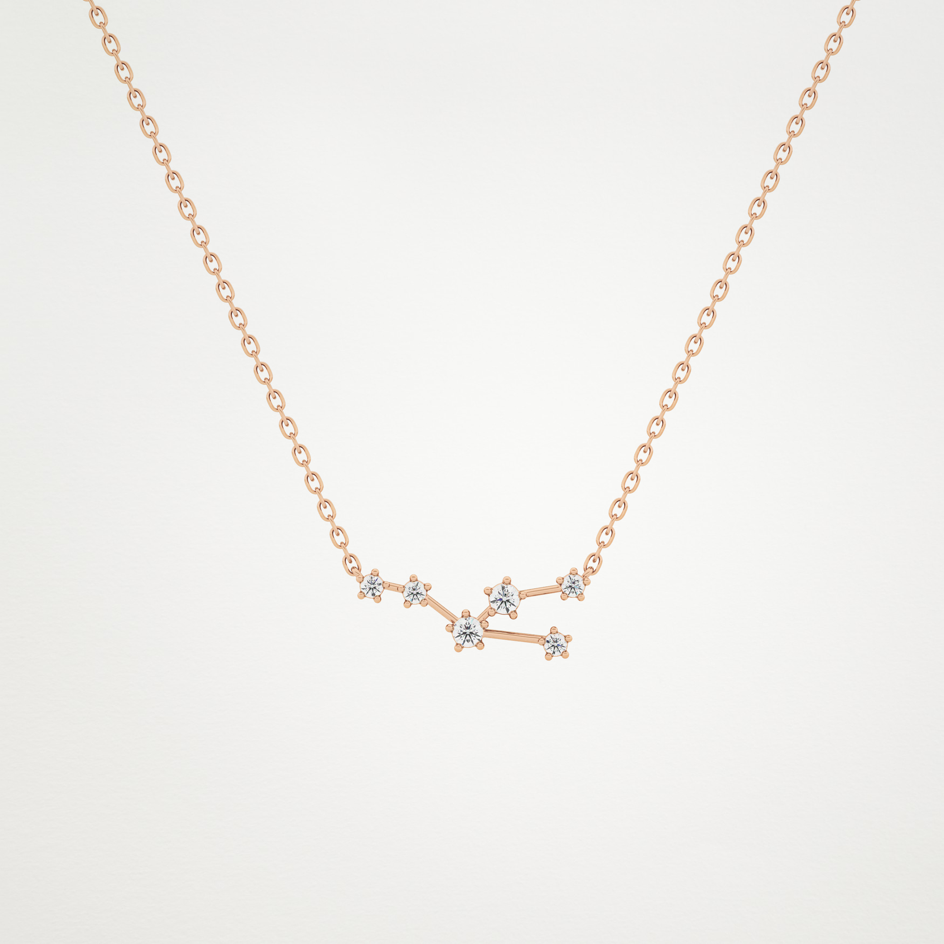 0.62 CT Moissanite Random Necklace in 14K or 18K Solid Gold – DEF Color, VVS Clarity