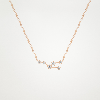 0.62 CT Moissanite Random Necklace in 14K or 18K Solid Gold – DEF Color, VVS Clarity