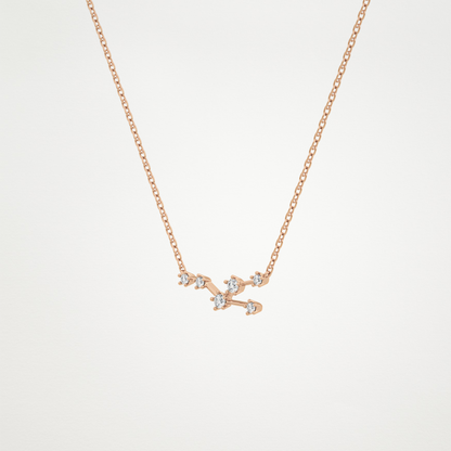 0.62 CT Moissanite Random Necklace in 14K or 18K Solid Gold – DEF Color, VVS Clarity