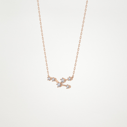 0.62 CT Moissanite Random Necklace in 14K or 18K Solid Gold – DEF Color, VVS Clarity