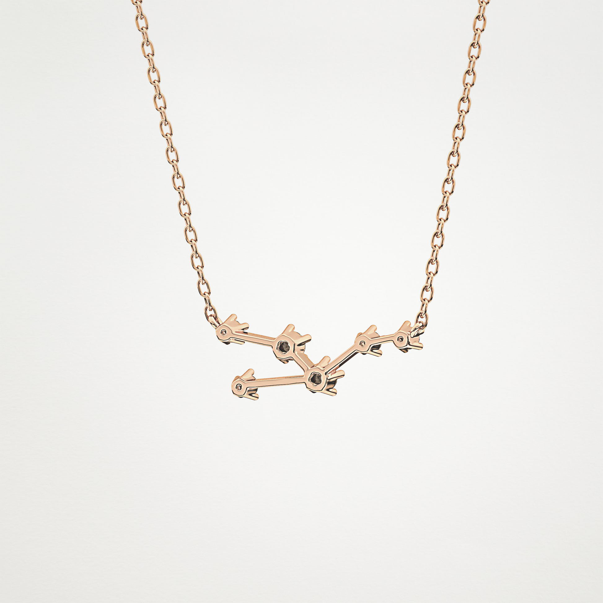 0.62 CT Moissanite Random Necklace in 14K or 18K Solid Gold – DEF Color, VVS Clarity