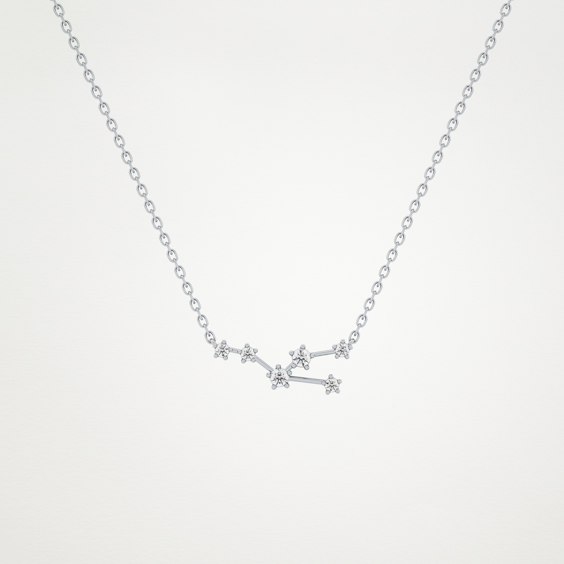 0.62 CT Moissanite Random Necklace in 14K or 18K Solid Gold – DEF Color, VVS Clarity
