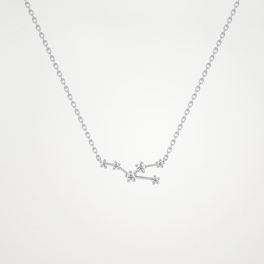 0.62 CT Moissanite Random Necklace in 14K or 18K Solid Gold – DEF Color, VVS Clarity