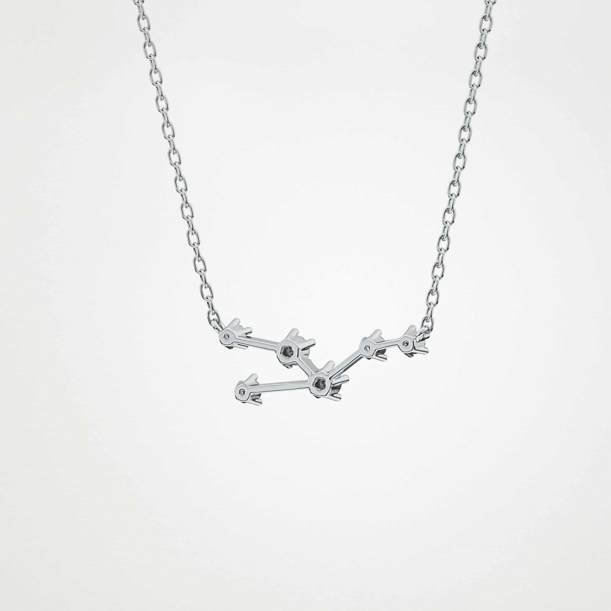 0.62 CT Moissanite Random Necklace in 14K or 18K Solid Gold – DEF Color, VVS Clarity