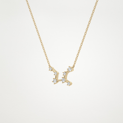 0.103 CT Moissanite Random Necklace in 14K or 18K Solid Gold – DEF Color, VVS Clarity