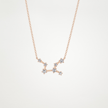 0.103 CT Moissanite Random Necklace in 14K or 18K Solid Gold – DEF Color, VVS Clarity