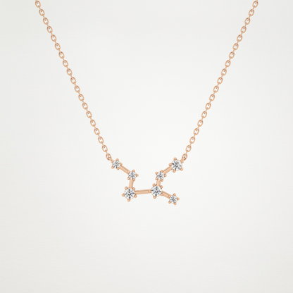 0.103 CT Moissanite Random Necklace in 14K or 18K Solid Gold – DEF Color, VVS Clarity