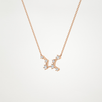 0.103 CT Moissanite Random Necklace in 14K or 18K Solid Gold – DEF Color, VVS Clarity