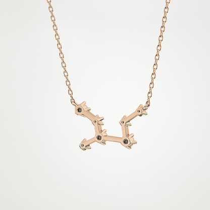 0.103 CT Moissanite Random Necklace in 14K or 18K Solid Gold – DEF Color, VVS Clarity