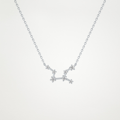 0.103 CT Moissanite Random Necklace in 14K or 18K Solid Gold – DEF Color, VVS Clarity