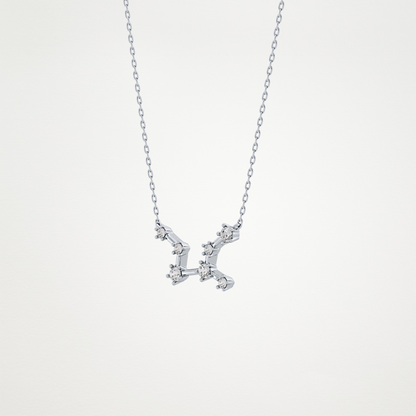 0.103 CT Moissanite Random Necklace in 14K or 18K Solid Gold – DEF Color, VVS Clarity