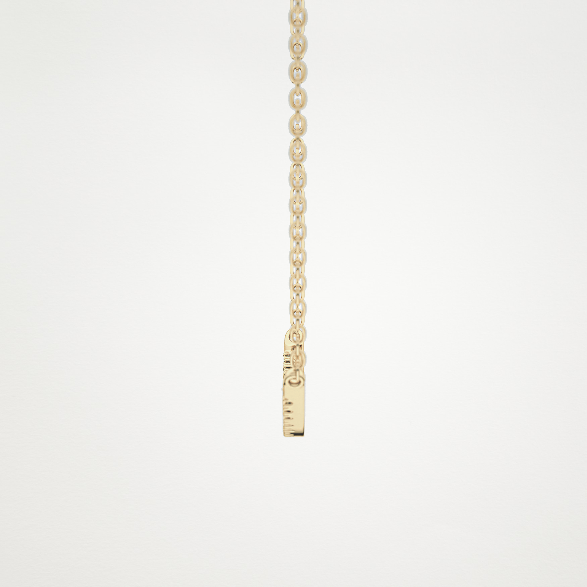 0.91 CT Moissanite Smile Necklace in 14K or 18K Solid Gold – DEF Color, VVS Clarity
