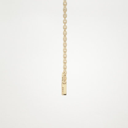 0.91 CT Moissanite Smile Necklace in 14K or 18K Solid Gold – DEF Color, VVS Clarity