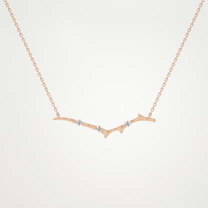 0.7 CT Moissanite Random Necklace in 14K or 18K Solid Gold – DEF Color, VVS Clarity