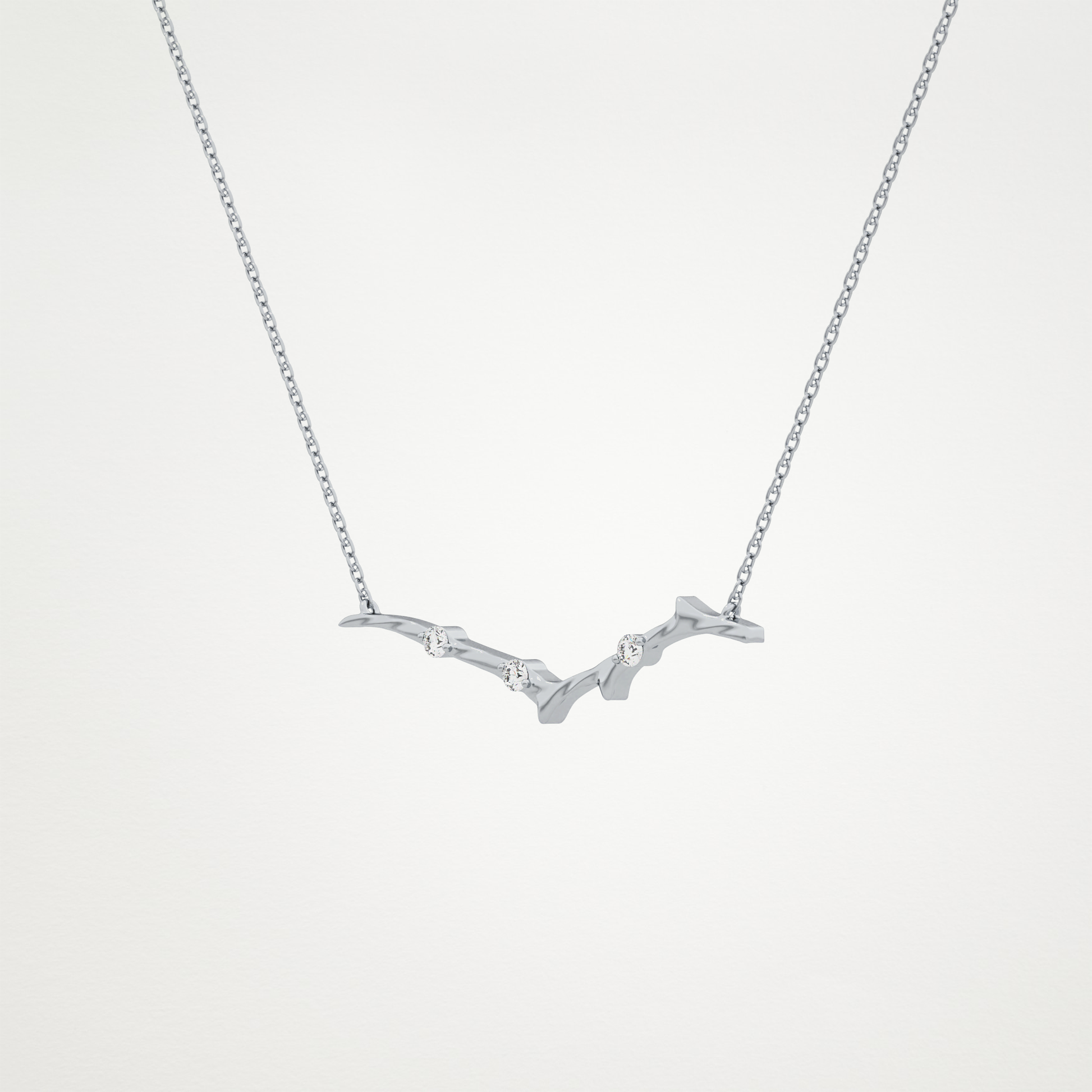 0.7 CT Moissanite Random Necklace in 14K or 18K Solid Gold – DEF Color, VVS Clarity