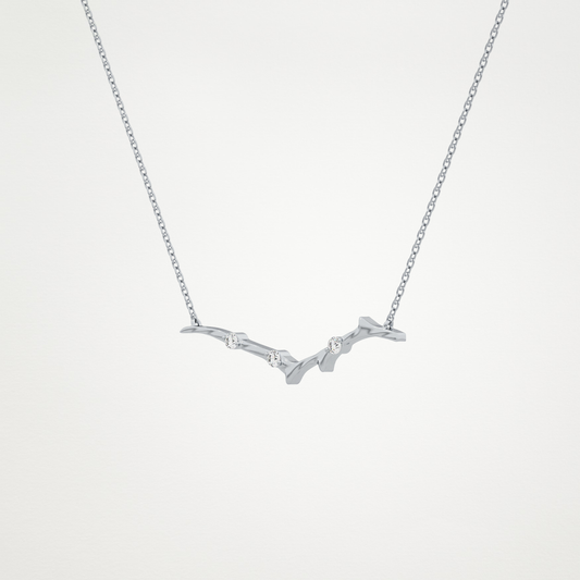 0.7 CT Moissanite Random Necklace in 14K or 18K Solid Gold – DEF Color, VVS Clarity