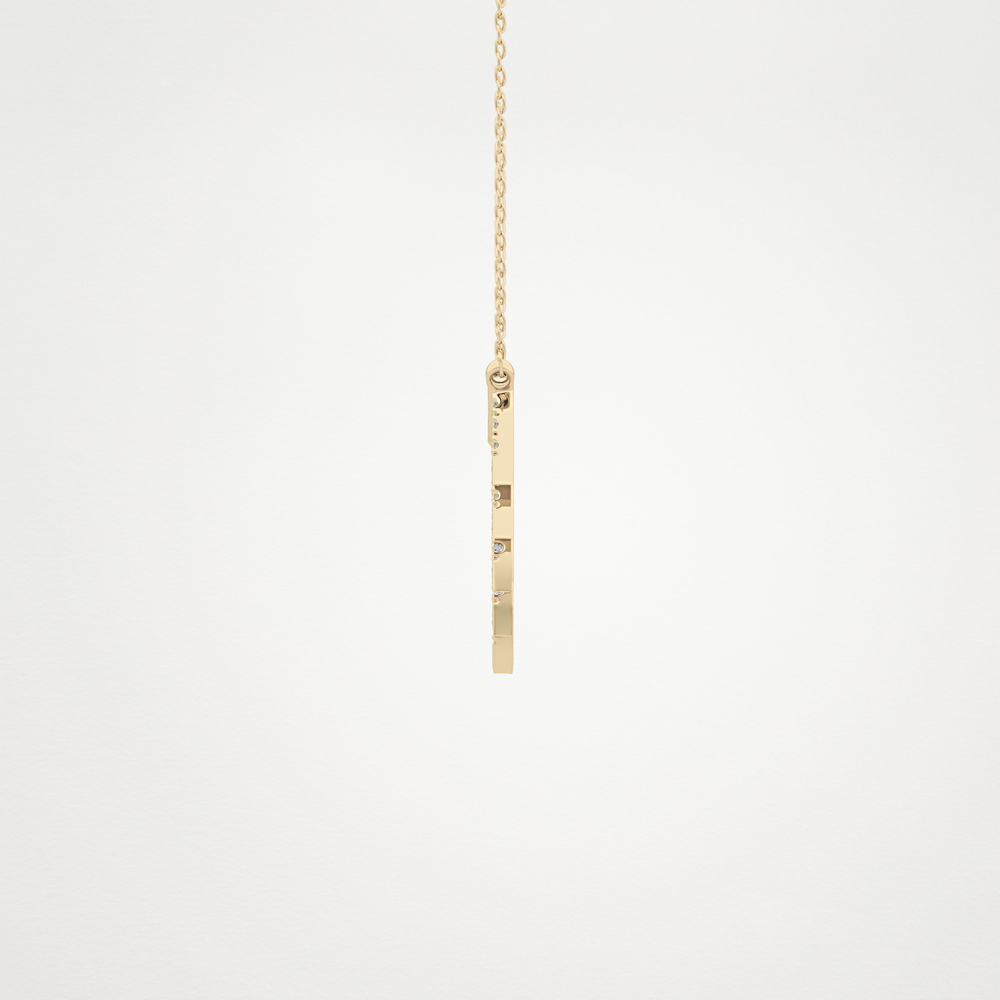 0.426 CT Moissanite Random Necklace in 14K or 18K Solid Gold – DEF Color, VVS Clarity
