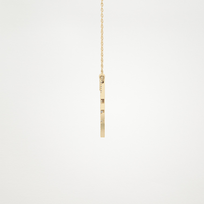 0.426 CT Moissanite Random Necklace in 14K or 18K Solid Gold – DEF Color, VVS Clarity