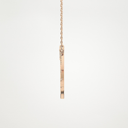 0.426 CT Moissanite Random Necklace in 14K or 18K Solid Gold – DEF Color, VVS Clarity