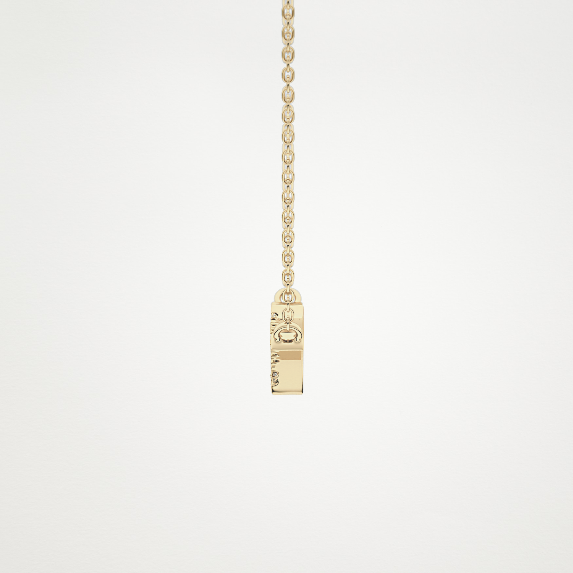 0.123 CT Moissanite Random Necklace in 14K or 18K Solid Gold – DEF Color, VVS Clarity