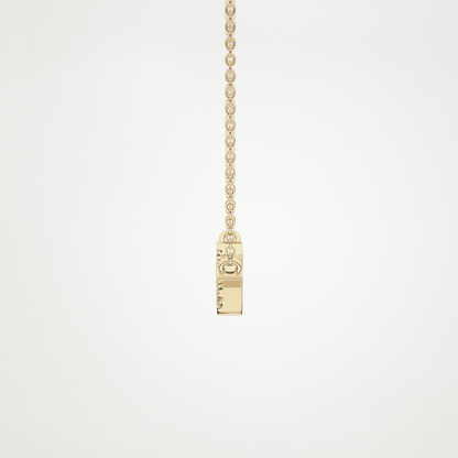 0.123 CT Moissanite Random Necklace in 14K or 18K Solid Gold – DEF Color, VVS Clarity