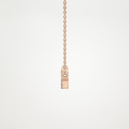 0.123 CT Moissanite Random Necklace in 14K or 18K Solid Gold – DEF Color, VVS Clarity