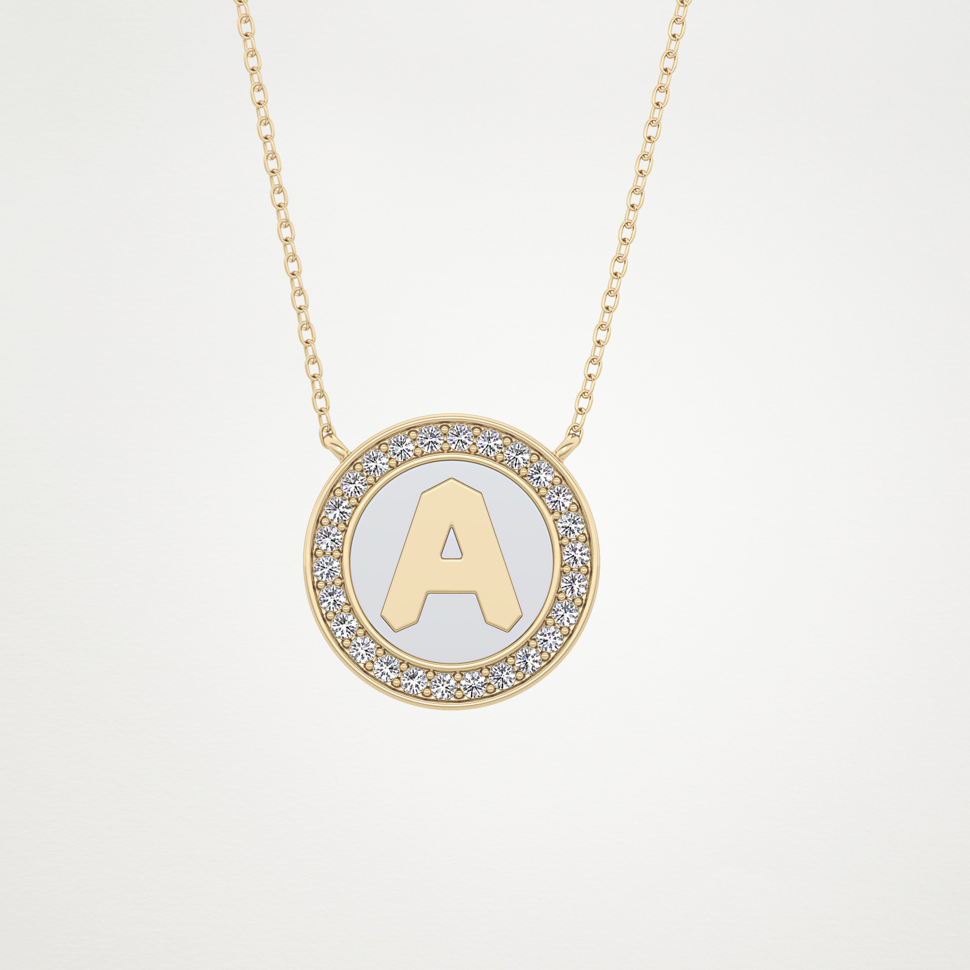 0.17 CT Moissanite Rounded A Necklace in 14K or 18K Solid Gold – DEF Color, VVS Clarity