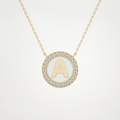 0.17 CT Moissanite Rounded A Necklace in 14K or 18K Solid Gold – DEF Color, VVS Clarity