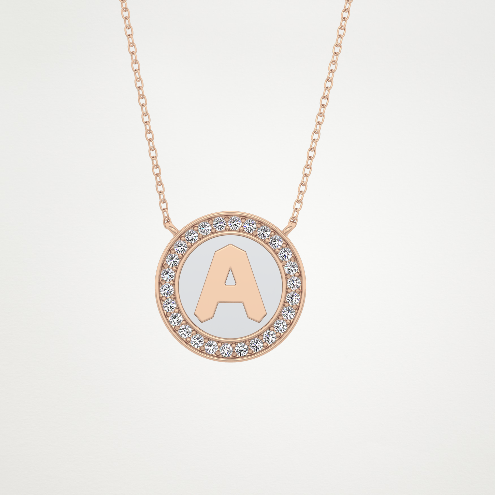 0.17 CT Moissanite Rounded A Necklace in 14K or 18K Solid Gold – DEF Color, VVS Clarity