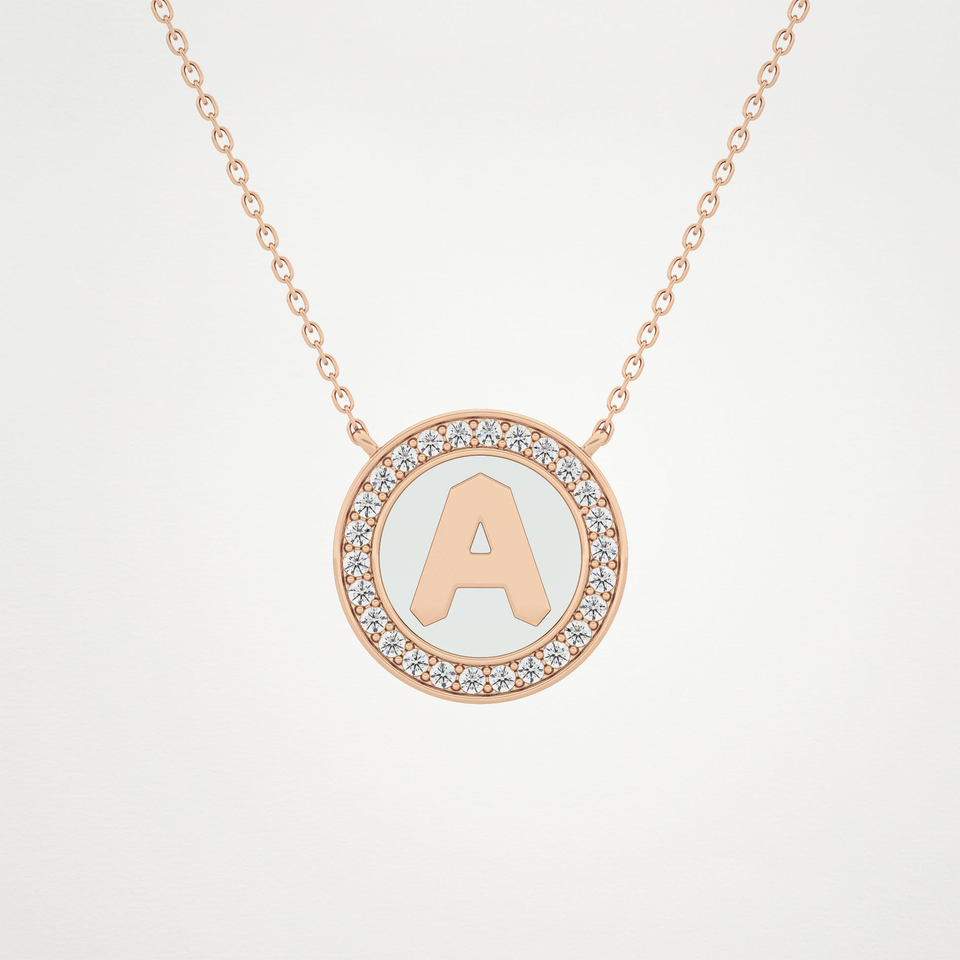 0.17 CT Moissanite Rounded A Necklace in 14K or 18K Solid Gold – DEF Color, VVS Clarity