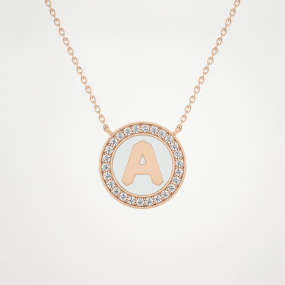 0.17 CT Moissanite Rounded A Necklace in 14K or 18K Solid Gold – DEF Color, VVS Clarity